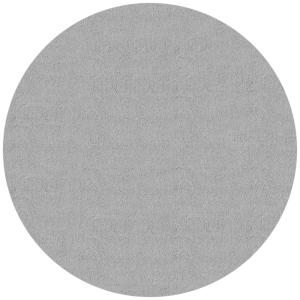 Tapis lavable moelleux élégant uni, Gris, 120 cm Ronde