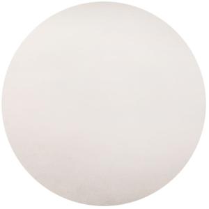 Tapis Lavable Rond en microfibre douce - Crème 120x120cm