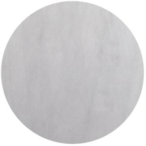 Tapis Lavable Rond en microfibre douce - Gris Argent 120x12…