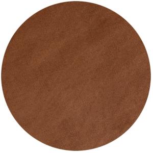 Tapis Lavable Rond en microfibre douce - Marron 120x120cm