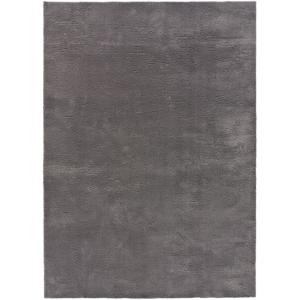 Tapis lavable uni anthracite antidérapant 200x290 cm