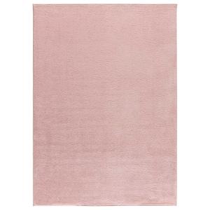 Tapis lavable uni rose 80x150 cm