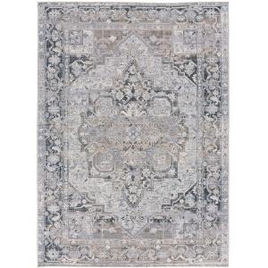 Tapis lavable vintage gris 120x170 cm