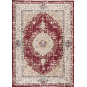 Tapis lavable vintage rouge 120x170 cm