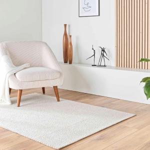 Tapis lisaia bouclette polyester naturel 120x170 cm