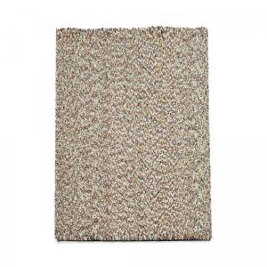 Tapis longs poils shaggy tissé en laine au motif faux uni g…