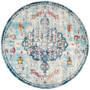 Tapis Marineblau/Hellblau 122 X 122 cm