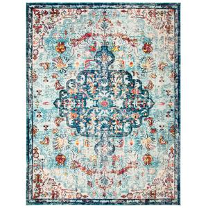 Tapis Marineblau/Hellblau 244 X 305 cm
