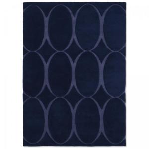 Tapis moderne 120x180 cm tufté main en laine bleu