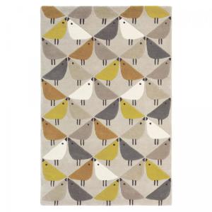 Tapis moderne 120x180 cm tufté main en laine gris