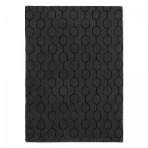 Tapis moderne 120x180 cm tufté main en laine noir