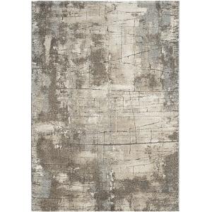 Tapis moderne à poil ras salon, marron, 80 x 150 cm