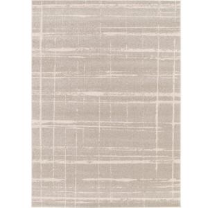 Tapis moderne abstrait gris beige 120x170