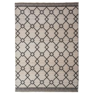 Tapis moderne beige et noir 120x160cm