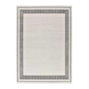 Tapis moderne blanc/noir 80x150 cm