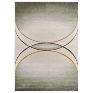 Tapis moderne crème/vert/gris 160x230 cm