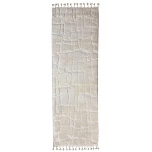 Tapis moderne de couloir beige 80x300cm