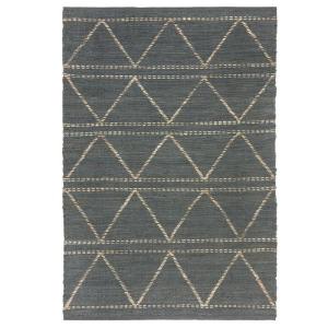 Tapis moderne en jute bleu gris 120x160 cm