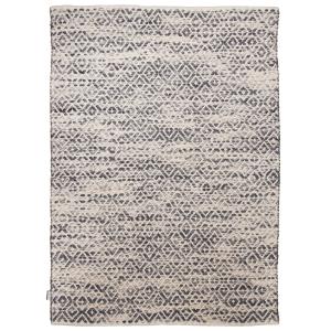 Tapis moderne en laine fait à la main gris 140x200
