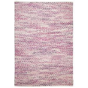 Tapis moderne en laine fait à la main rose 140x200