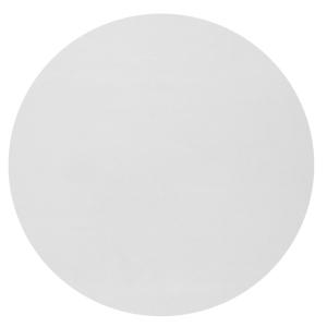 Tapis moderne en peau, blanc, 200 cm rond
