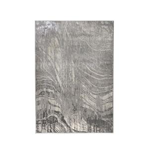 Tapis moderne en polypropylène  argent