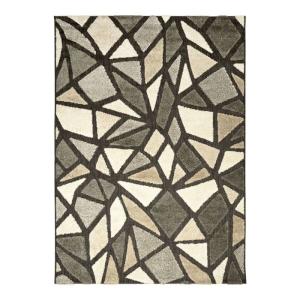 Tapis moderne extérieur  intérieur gris brun 120x170