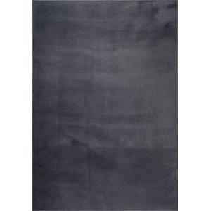Tapis moderne fausse fourrure, anthracite, 160 x 220 cm
