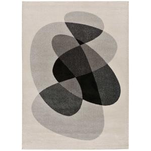 Tapis moderne gris/beige 135x190 cm