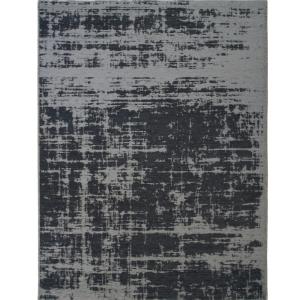 Tapis moderne motif abstrait marron 123x180