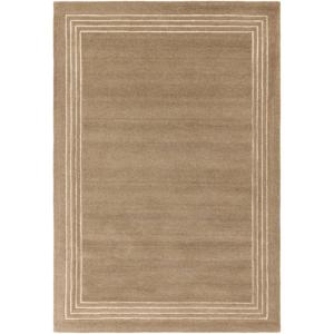 Tapis moderne pure laine salon et chambre  Marron 200x290 cm