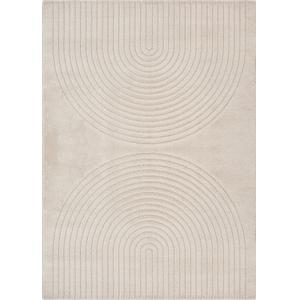 Tapis moderne salon scandinave, beige, 160 x 220 cm