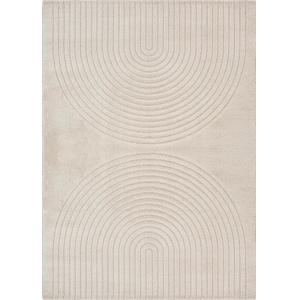 Tapis moderne salon scandinave, beige, 80 x 150 cm