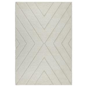 Tapis moderne shaggy à poils longs, crème, 240 x 340 cm