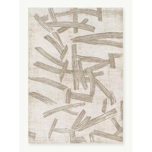 Tapis moderne tissé plat  Blanc 140x200 cm