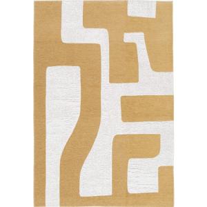 Tapis moderne tissé plat gobelin beige 160x230
