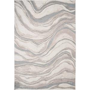 Tapis moderne tissé plat gris multicolore 120x170