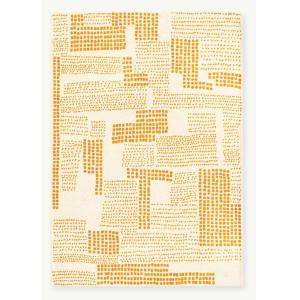 Tapis moderne tissé plat  Jaune 240x340 cm