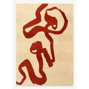 Tapis moderne tissé plat  Rouge 140x200 cm