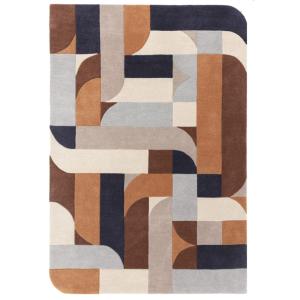 Tapis moderne tufté main en laine  Orange 160x230 cm