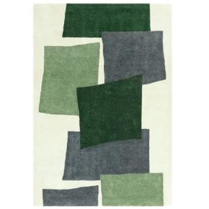 Tapis moderne tufté main  Vert 160x230 cm