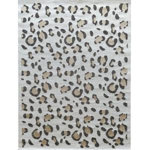 Tapis motif léopard extérieur -crème-200x290