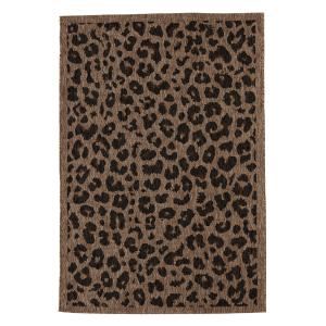 Tapis motif léopard extérieur -marron-200x290