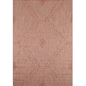 Tapis motifs géométriques rose - 120x160