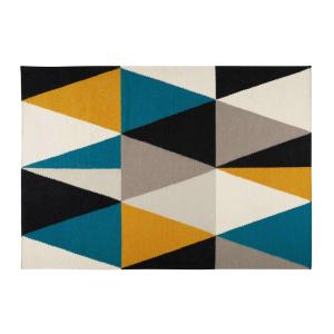 Tapis motifs triangles multicolores 200X140cm ARCHI