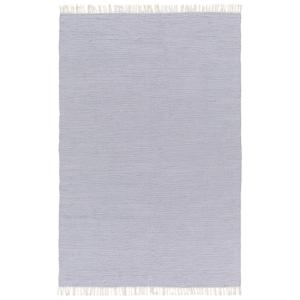 Tapis naturel en coton recyclé gris 80 x 250