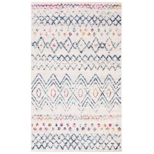 Tapis Neutre/Bleu Marine 91 X 152 cm