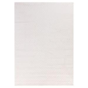 Tapis Noa laineux à motif en relief Crème 160x230cm