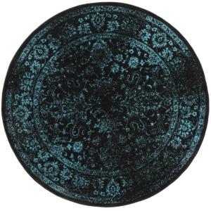 Tapis Noir / Sarcelle 122 X 122 cm