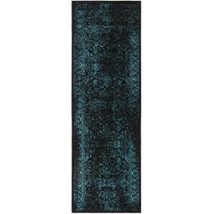Tapis Noir / Sarcelle 76 X 183 cm